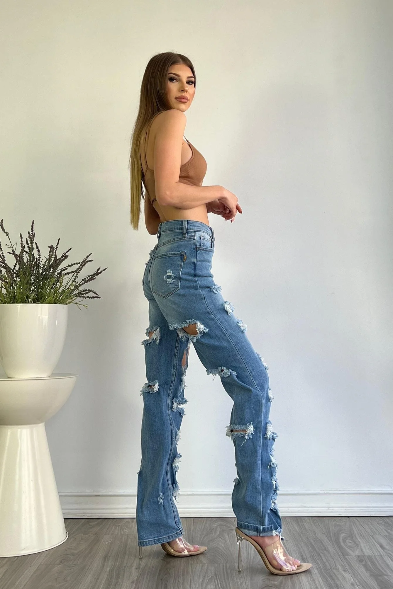 Charlie, Last Name Wilson Distressed Jeans - Image 4