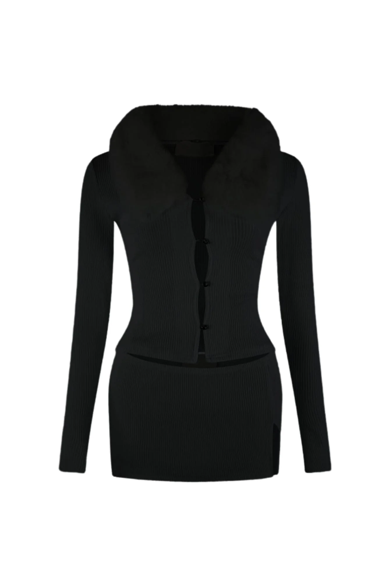 Be Fur Real Trim Top & Skirt SET - Image 7