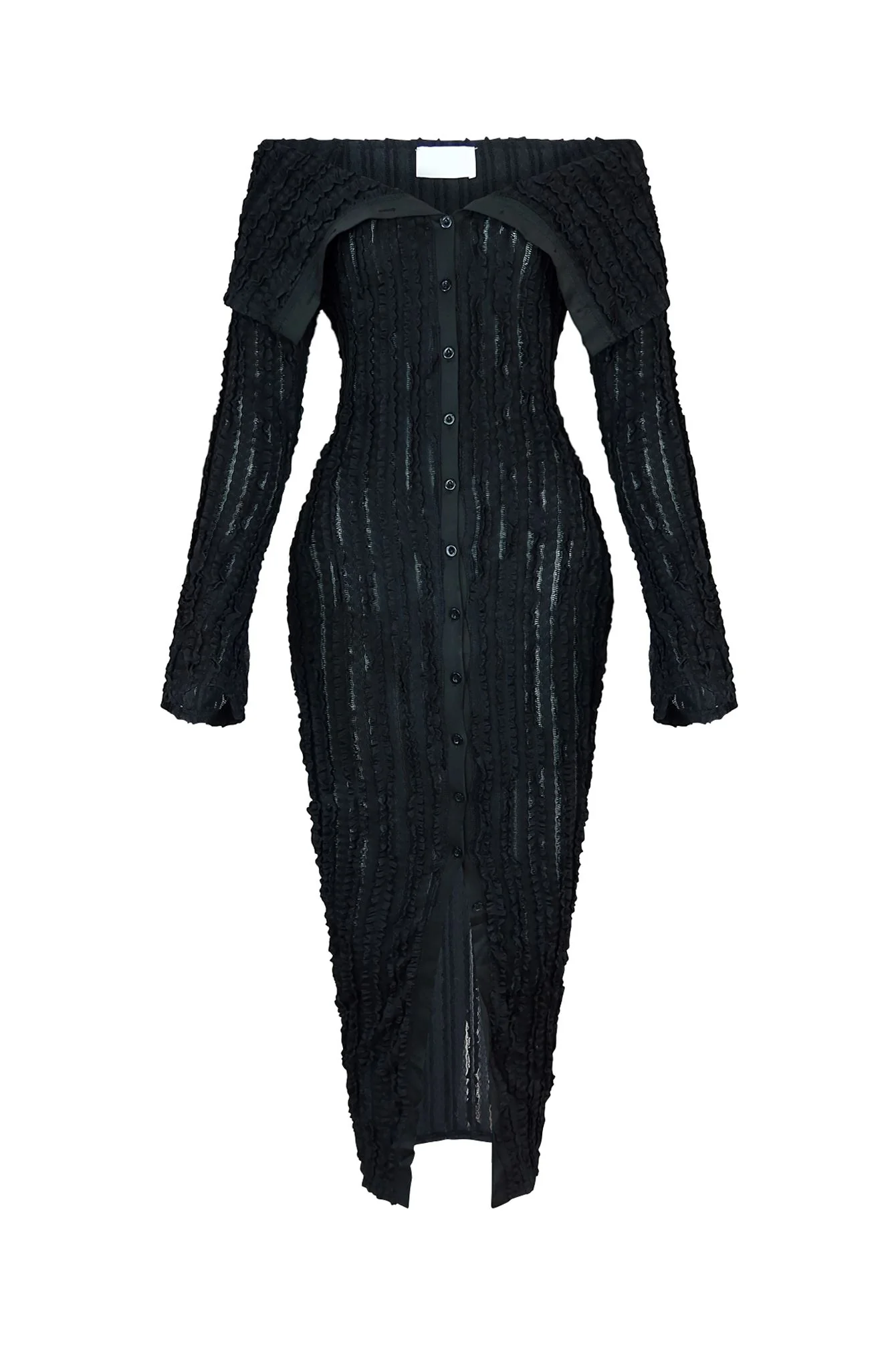 Melody Off Shoulder Mesh Dress - Image 10