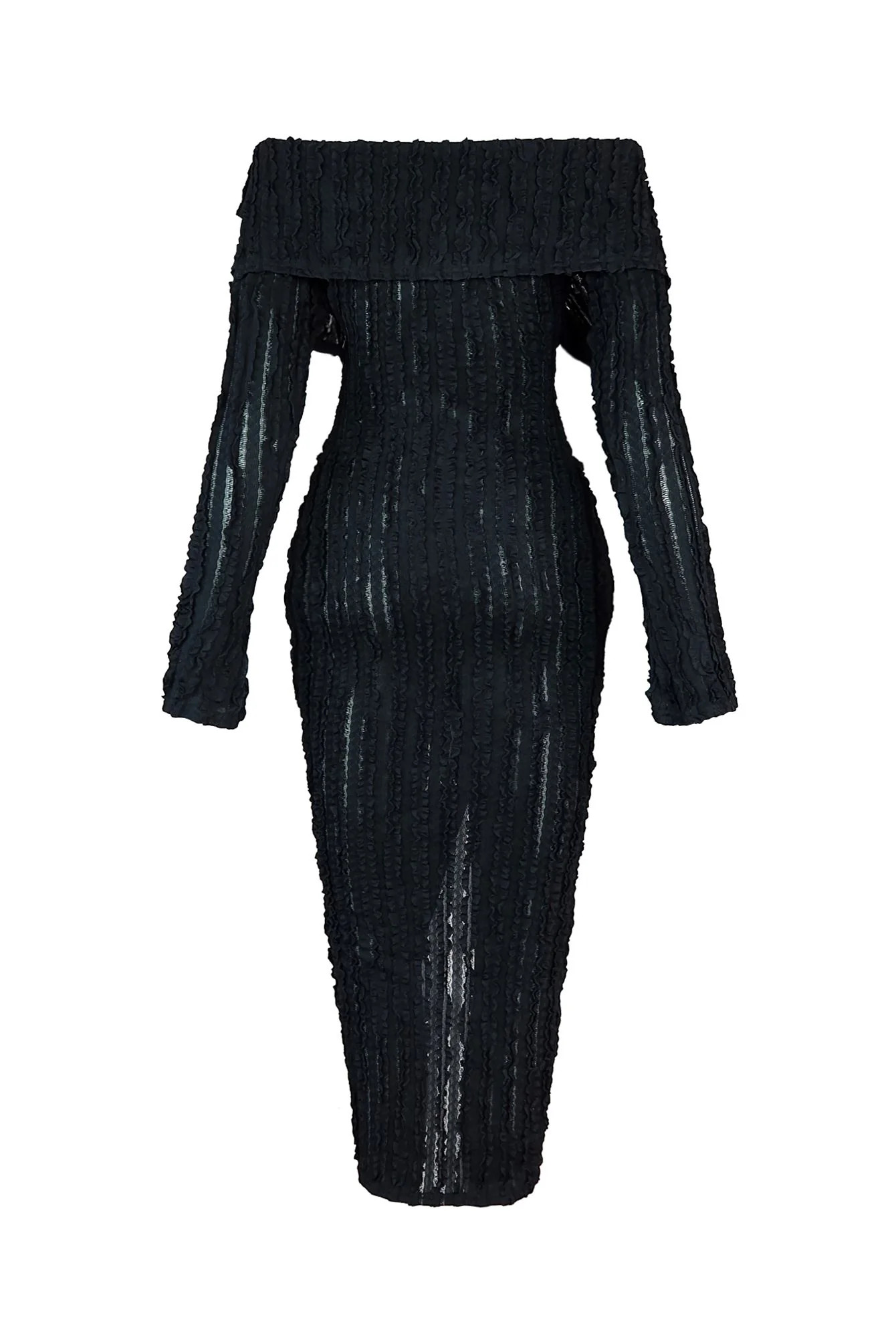Melody Off Shoulder Mesh Dress - Image 12
