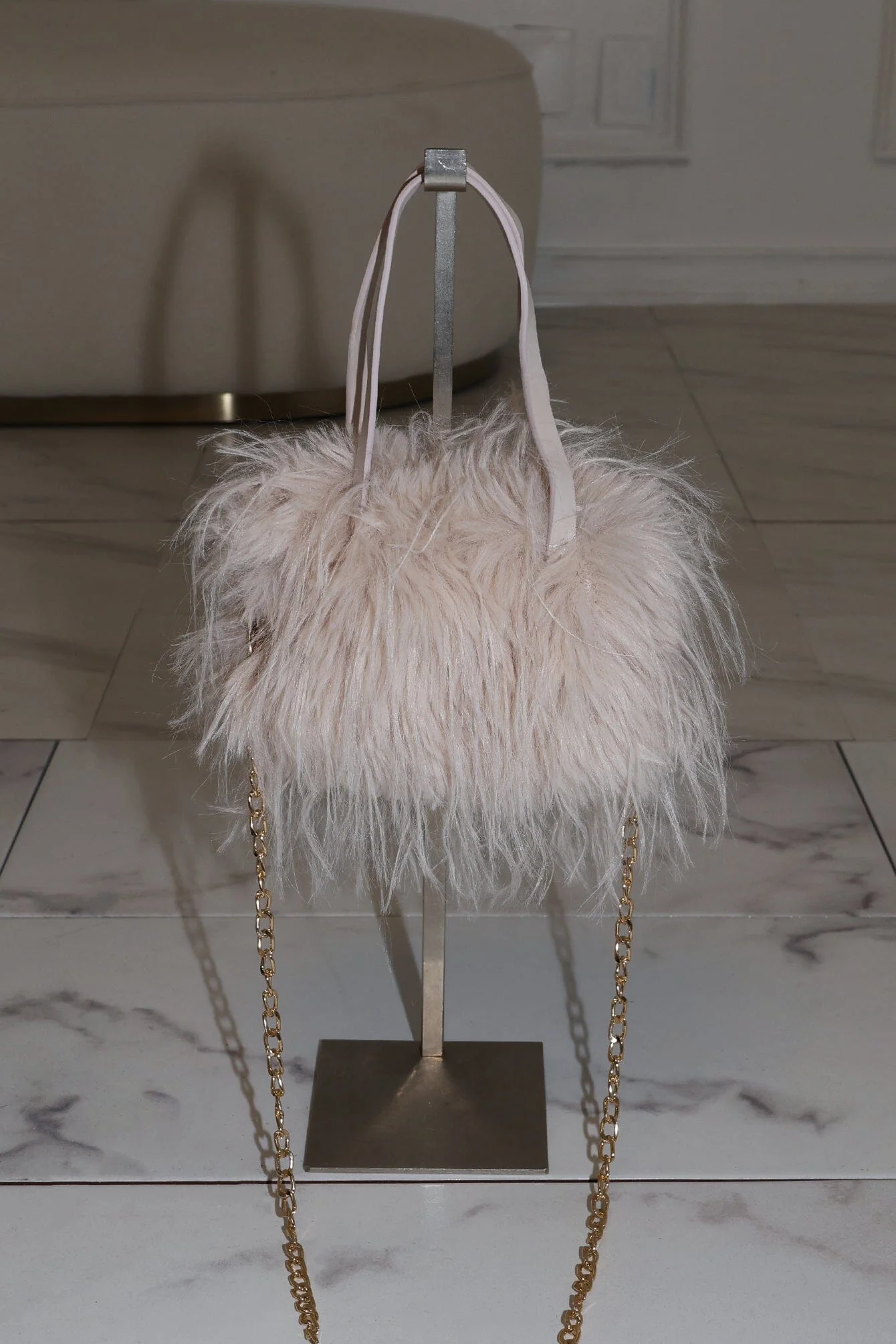 Rosetta Faux Fur Mini Bag - Image 3